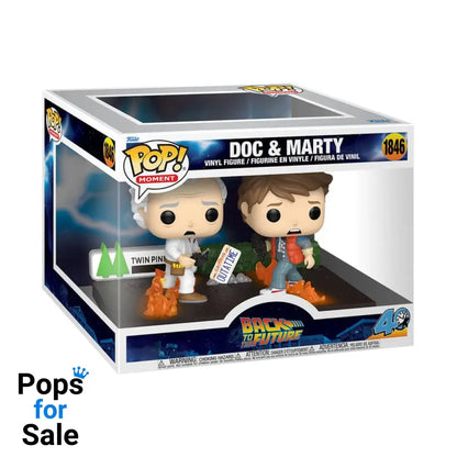 Back to the Future POP Moments Vinyl Figures Doc&Marty 9 cm