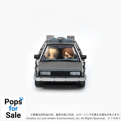 Back to the Future Q-Village Vehicle with mini-figures Time Machine 9 cm