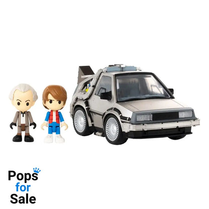 Back to the Future Q-Village Vehicle with mini-figures Time Machine 9 cm Action figures