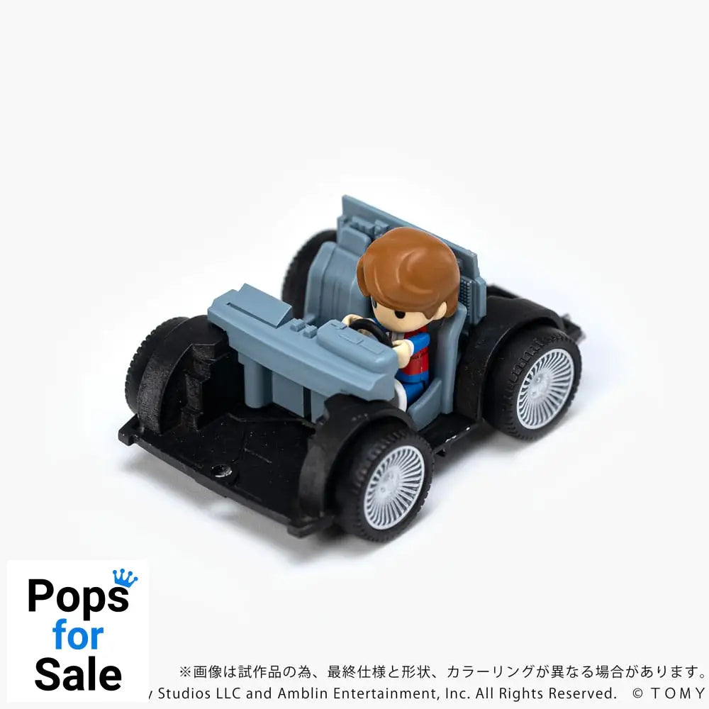 Back to the Future Q-Village Vehicle with mini-figures Time Machine 9 cm