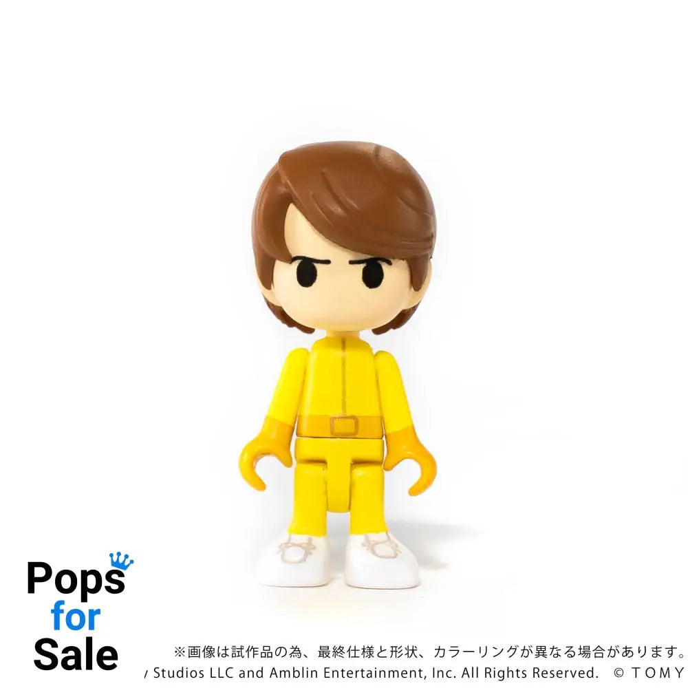 Back to the Future Q-Village Vehicles with mini-figures Time Machine Deluxe Set 9 cm