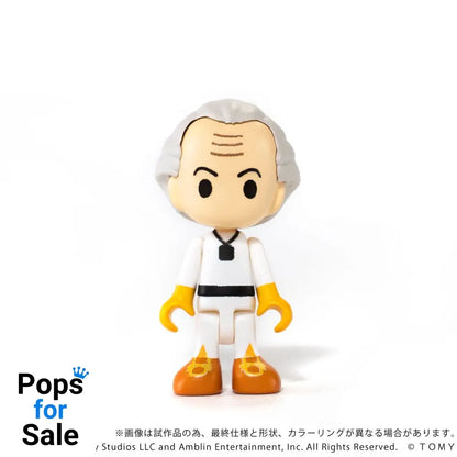 Back to the Future Q-Village Vehicles with mini-figures Time Machine Deluxe Set 9 cm