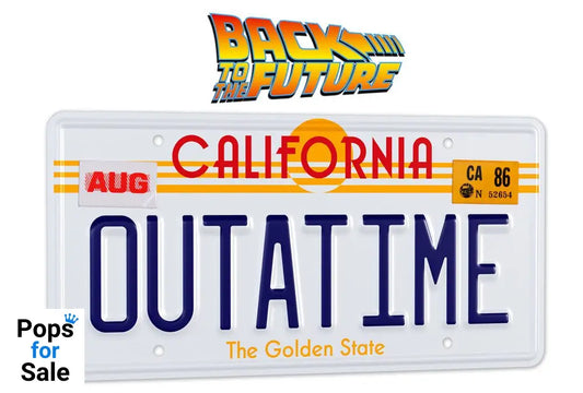 Back To The Future Replica 1/1 ´Outatime´ DeLorean License Plate