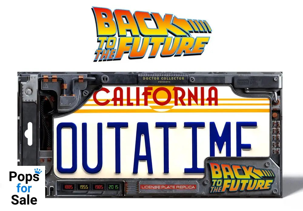 Back To The Future Replica 1/1 ´Outatime´ DeLorean License Plate