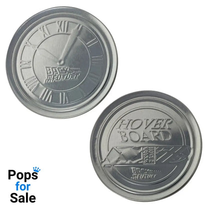 Back to the Future Set of 4 Embossed Metal Coasters Coasters