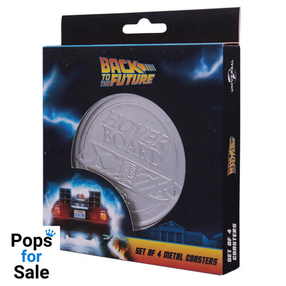 Back to the Future Set of 4 Embossed Metal Coasters Coasters