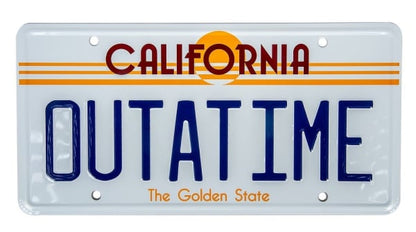 Back To The Future: OUTATIME License Plate