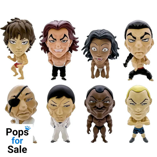 Baki Hanma 16d Collectible Figure Collection PVC Figures 8-Pack Baki Hanma 6 cm