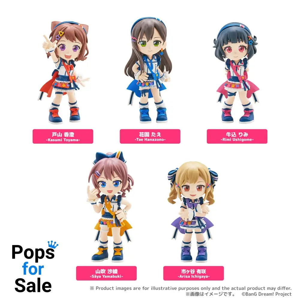 BanG Dream! Poppin'Party PalVerse PVC Figures 9 cm Assortment (6)
