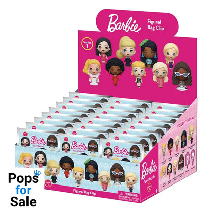 Barbie 3D PVC Bag Clips Series 1 Display (24)