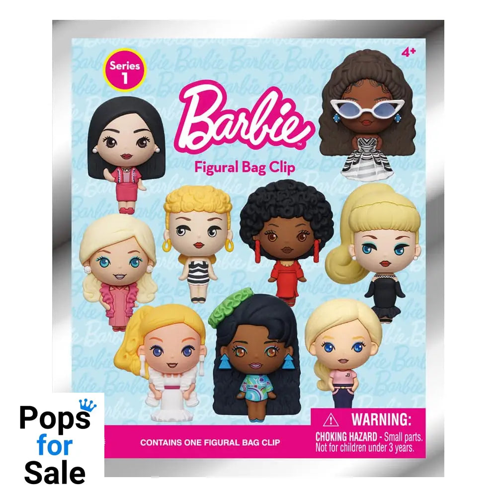 Barbie 3D PVC Bag Clips Series 1 Display (24)