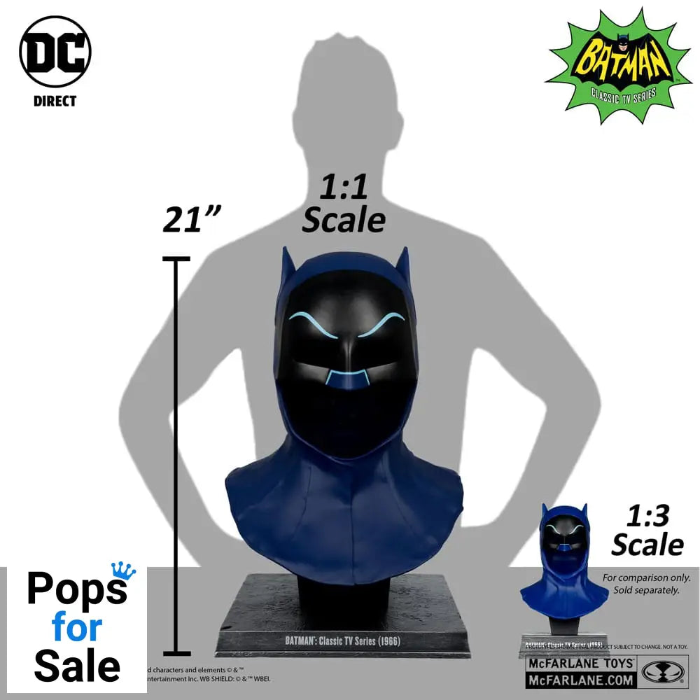 Batman 1966 DC Direct Replica 1/1 Batman Cowl 53 cm