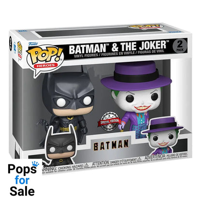Batman (1989) POP! Heroes Vinyl Figures 2-Pack Batman & The Joker 9 cm