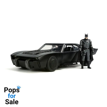 Batman 2022 Hollywood Rides Diecast Model 1/18 2022 Batmobile with Figure