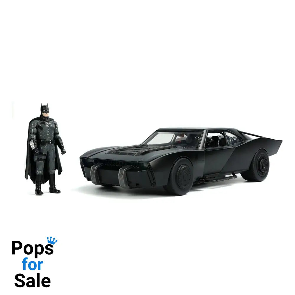 Batman 2022 Hollywood Rides Diecast Model 1/18 2022 Batmobile with Figure