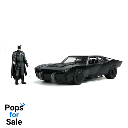 Batman 2022 Hollywood Rides Diecast Model 1/18 2022 Batmobile with Figure