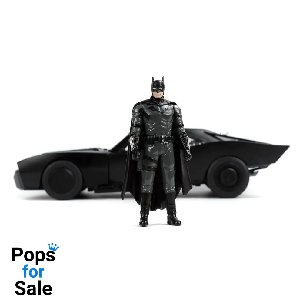 Batman 2022 Hollywood Rides Diecast Model 1/18 2022 Batmobile with Figure