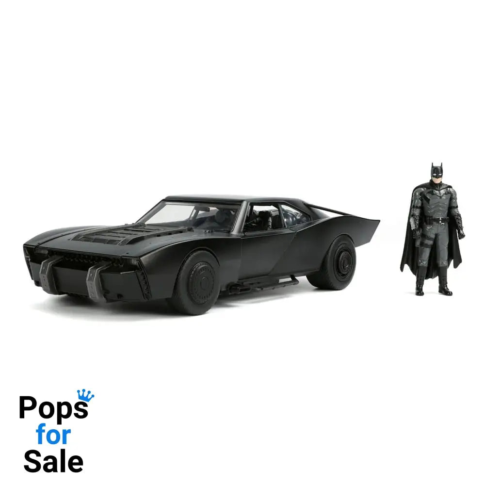 Batman 2022 Hollywood Rides Diecast Model 1/18 2022 Batmobile with Figure