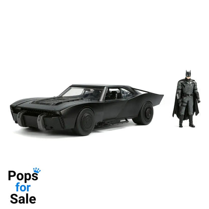 Batman 2022 Hollywood Rides Diecast Model 1/18 2022 Batmobile with Figure