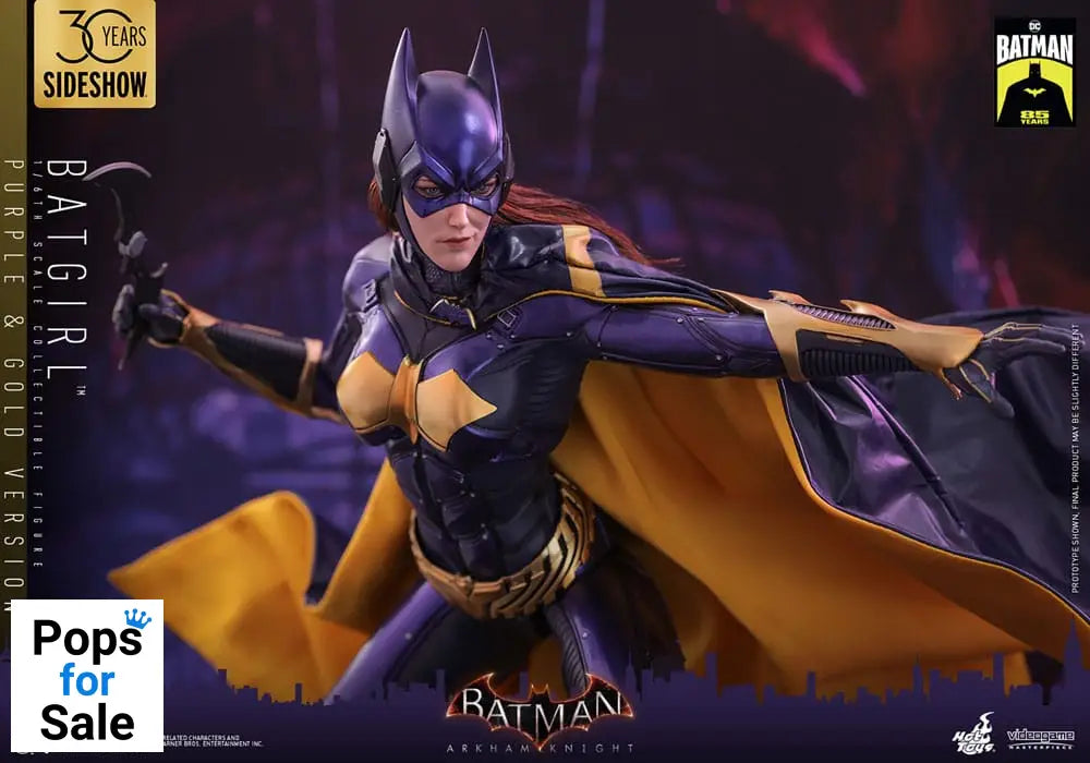 Batman Arkham Knight Videogame Masterpiece Action Figure 1/6 Batgirl (Purple and Gold Version) Exclusive 30 cm