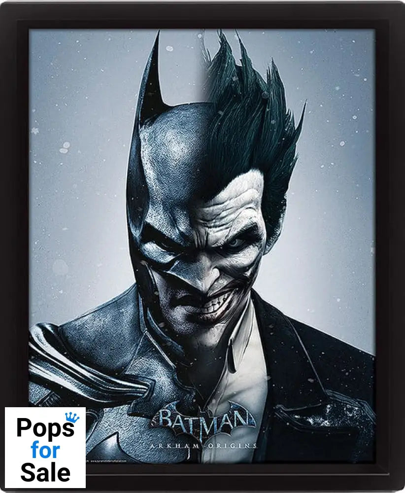 Batman Arkham Origins Framed 3D Effect Poster Pack Batman vs. Joker 26 x 20 cm (3)