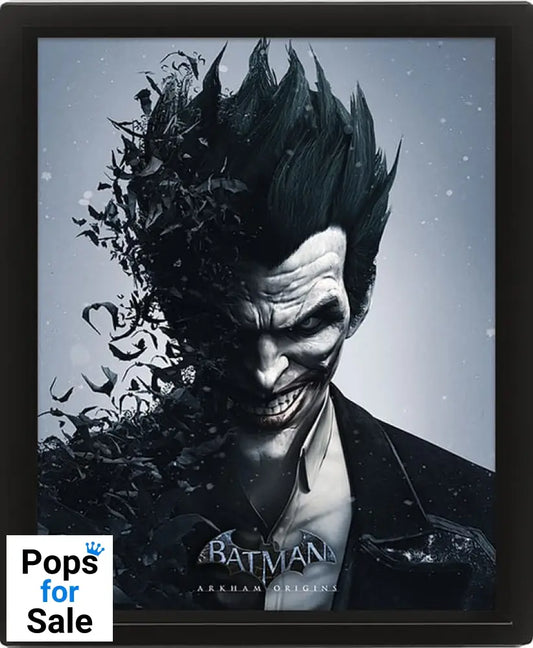 Batman Arkham Origins Framed 3D Effect Poster Pack Batman vs. Joker 26 x 20 cm (3)