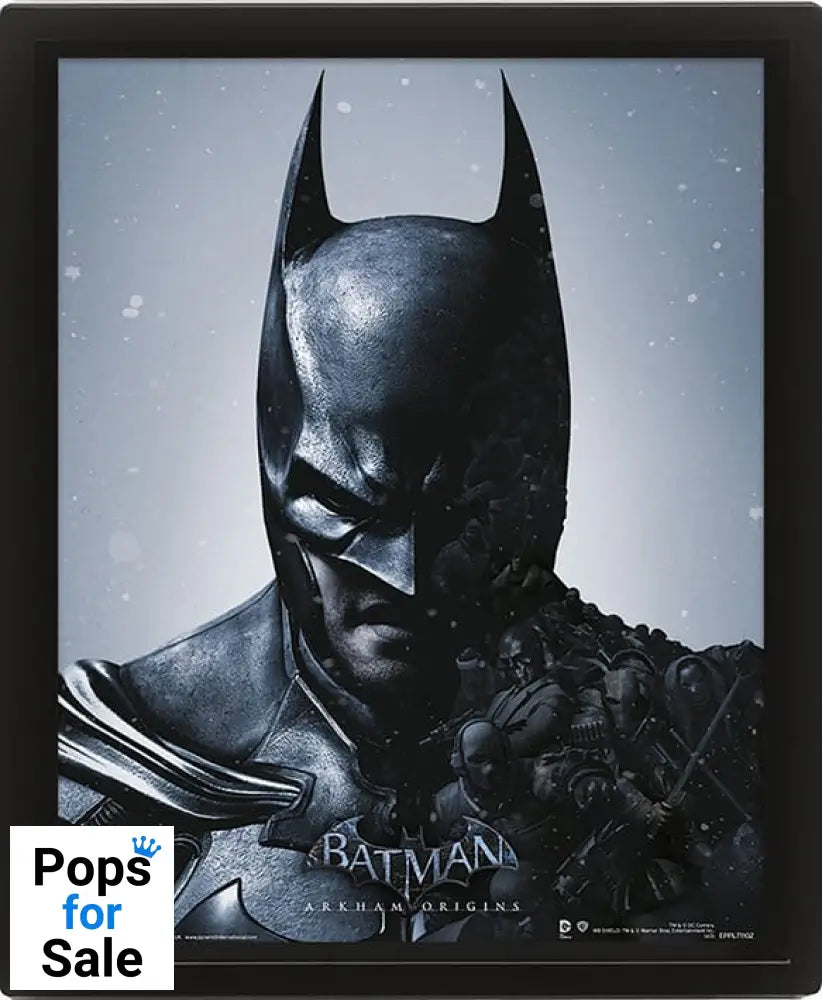 Batman Arkham Origins Framed 3D Effect Poster Pack Batman vs. Joker 26 x 20 cm (3) Posters & Wallscrolls