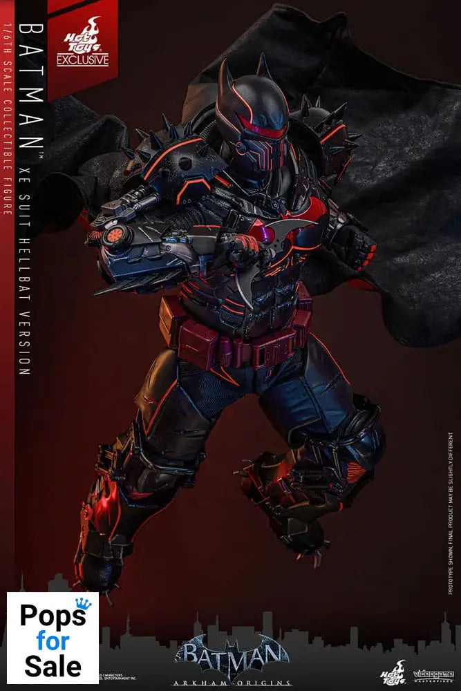 Batman Arkham Origins Videogame Masterpiece Action Figure 1/6 XE Suit Hellbat Version Hot Toys Exclusive 33 cm
