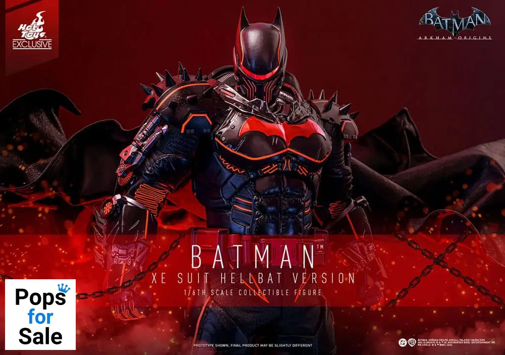 Batman Arkham Origins Videogame Masterpiece Action Figure 1/6 XE Suit Hellbat Version Hot Toys Exclusive 33 cm