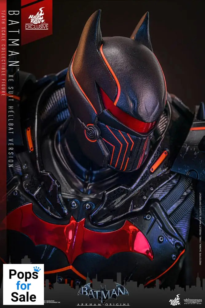 Batman Arkham Origins Videogame Masterpiece Action Figure 1/6 XE Suit Hellbat Version Hot Toys Exclusive 33 cm