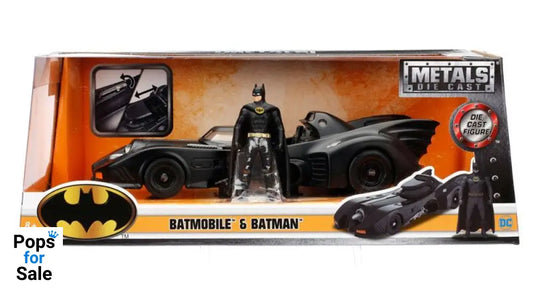 Batman Diecast Model 1/24 1989 Batmobile with figure