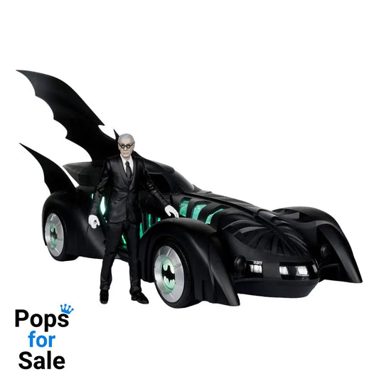 Batman Forever DC Multiverse Action Figure with Vehicle Alfred Pennyworth & Batmobile (Gold Label) 79 cm