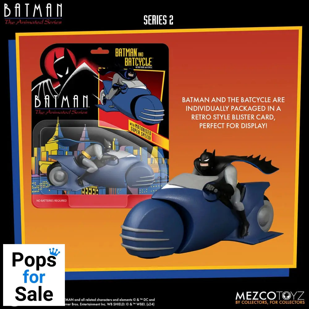 Batman the Animated Series 2 5 Points Action Figure Batman & Batcycle 10 cm