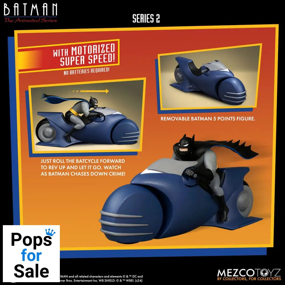 Batman the Animated Series 2 5 Points Action Figure Batman & Batcycle 10 cm