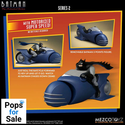 Batman the Animated Series 2 5 Points Action Figure Batman & Batcycle 10 cm