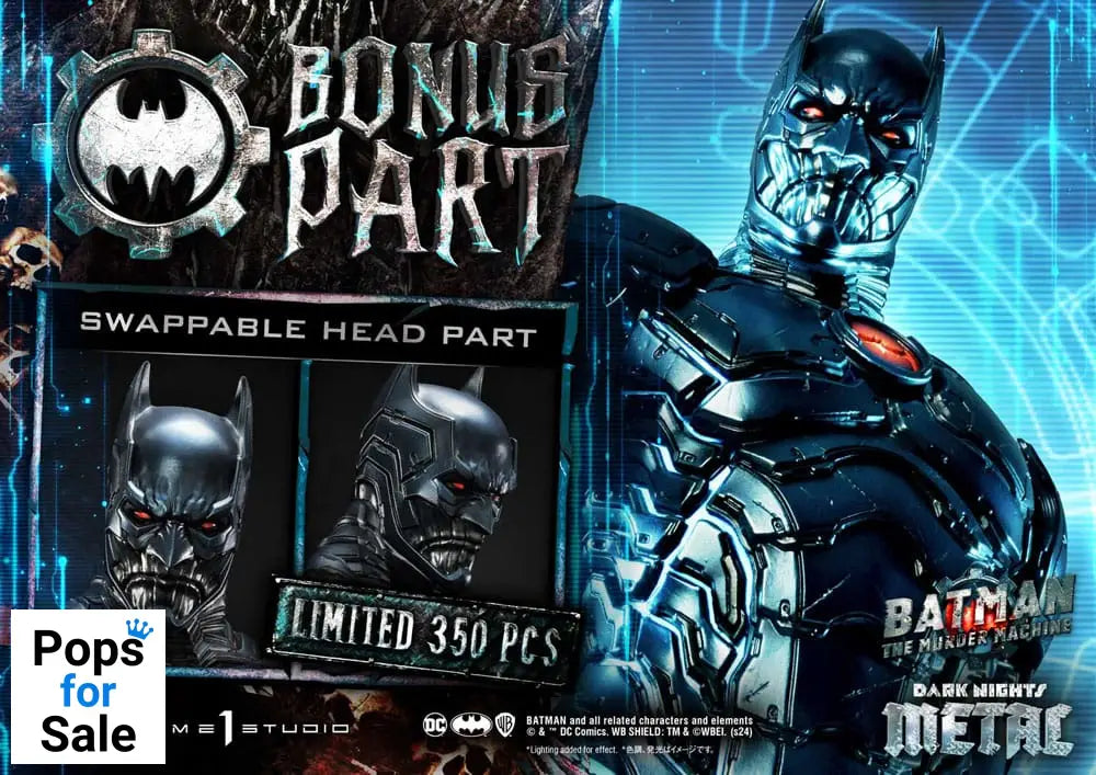 Batman: The Dark Nights Metal (Comics) Museum Masterline Series Statue 1/3 The Murder Machine Deluxe Bonus Version 85 cm