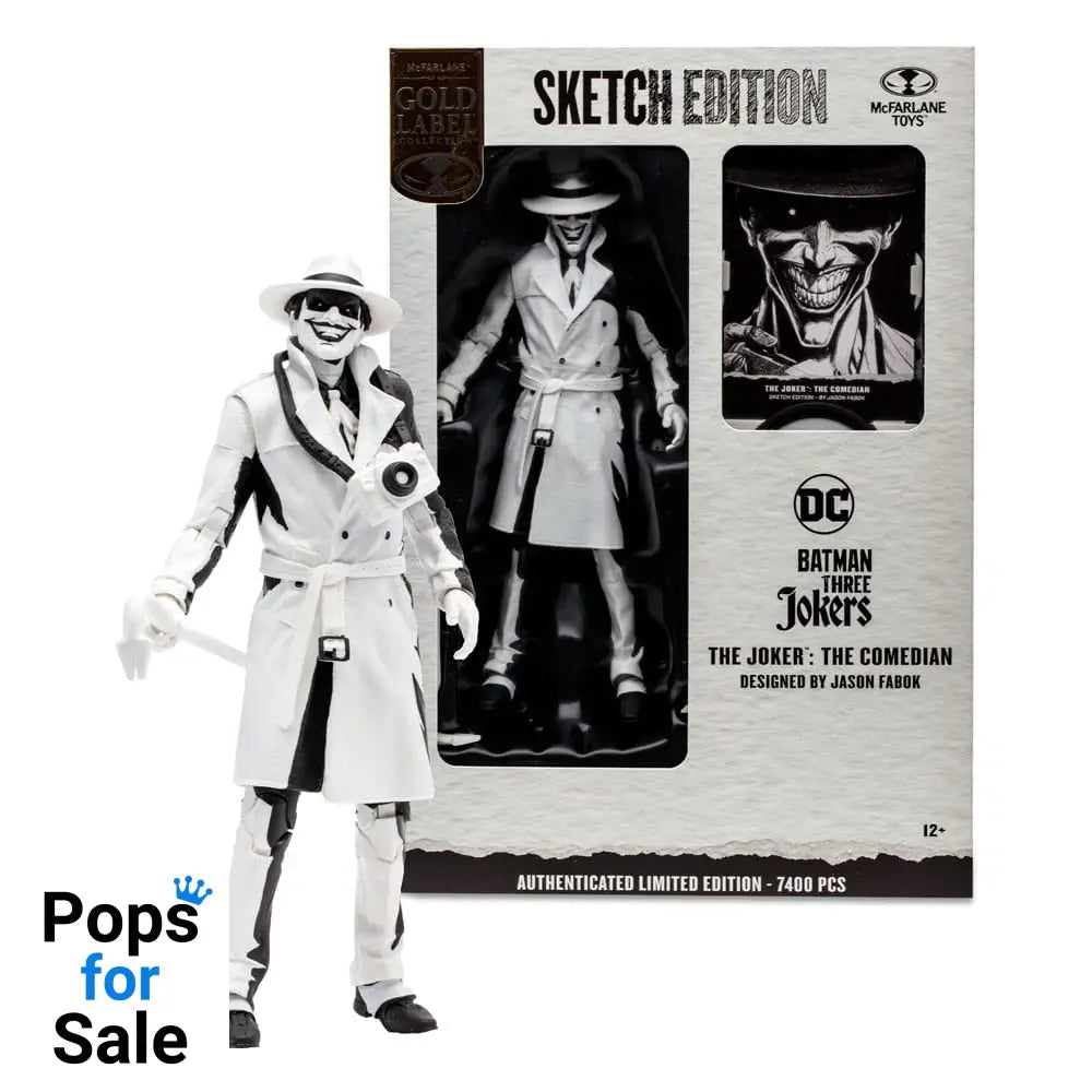 Batman: Three Jokers DC Multiverse Action Figure The Joker: The Comedian Sketch Edition (Gold Label) 18 cm