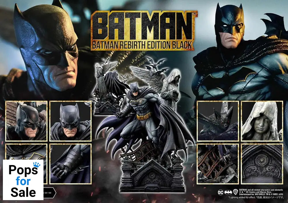 Batman Ultimate Premium Masterline Series Statue 1/4 Batman Rebirth Edition Black 71 cm