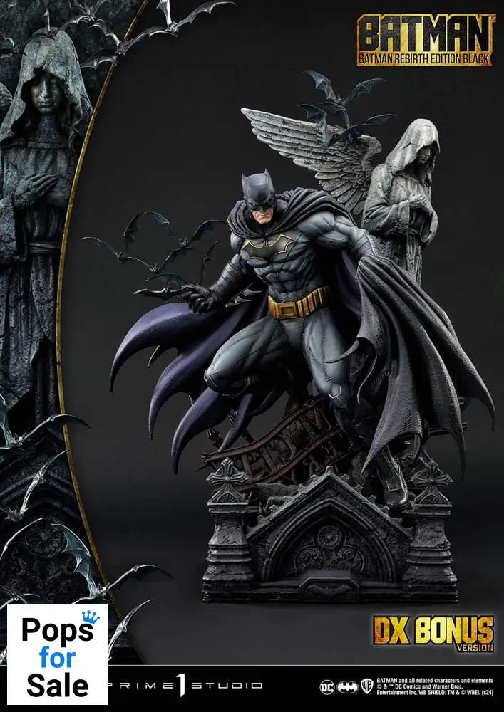Batman Ultimate Premium Masterline Series Statue 1/4 Batman Rebirth Edition Black Deluxe Bonus Version 71 cm