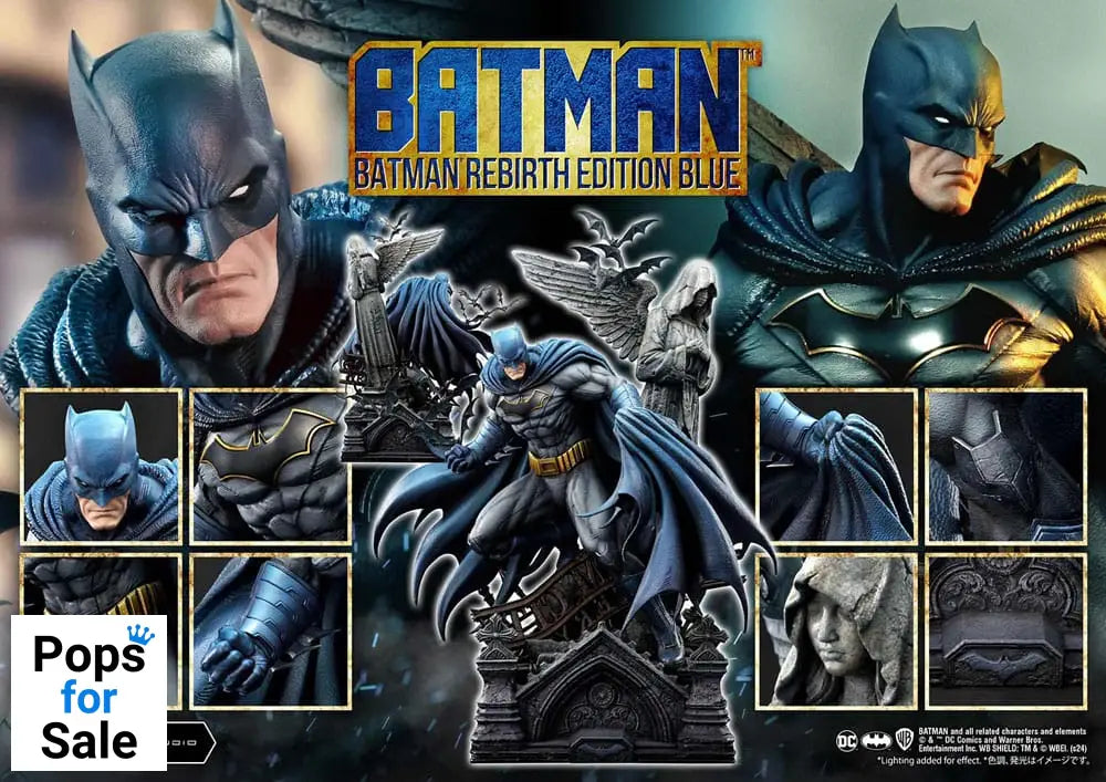 Batman Ultimate Premium Masterline Series Statue 1/4 Batman Rebirth Edition Blue 71 cm