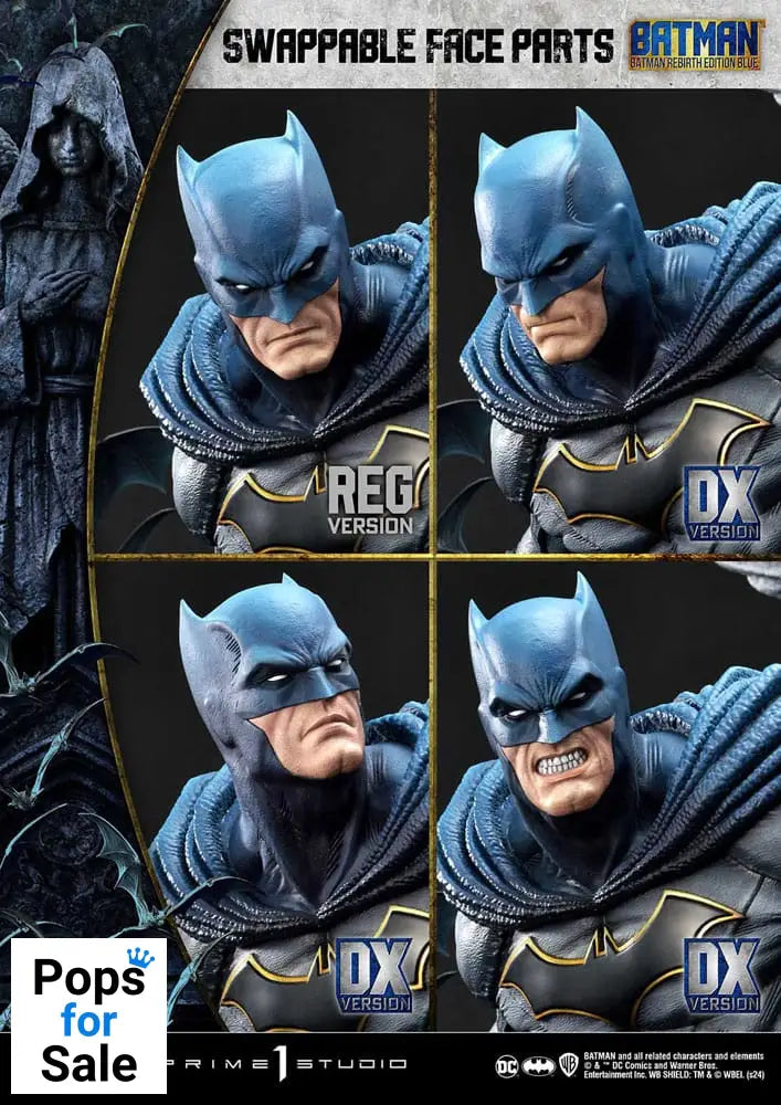 Batman Ultimate Premium Masterline Series Statue 1/4 Batman Rebirth Edition Blue Deluxe Bonus Version 71 cm
