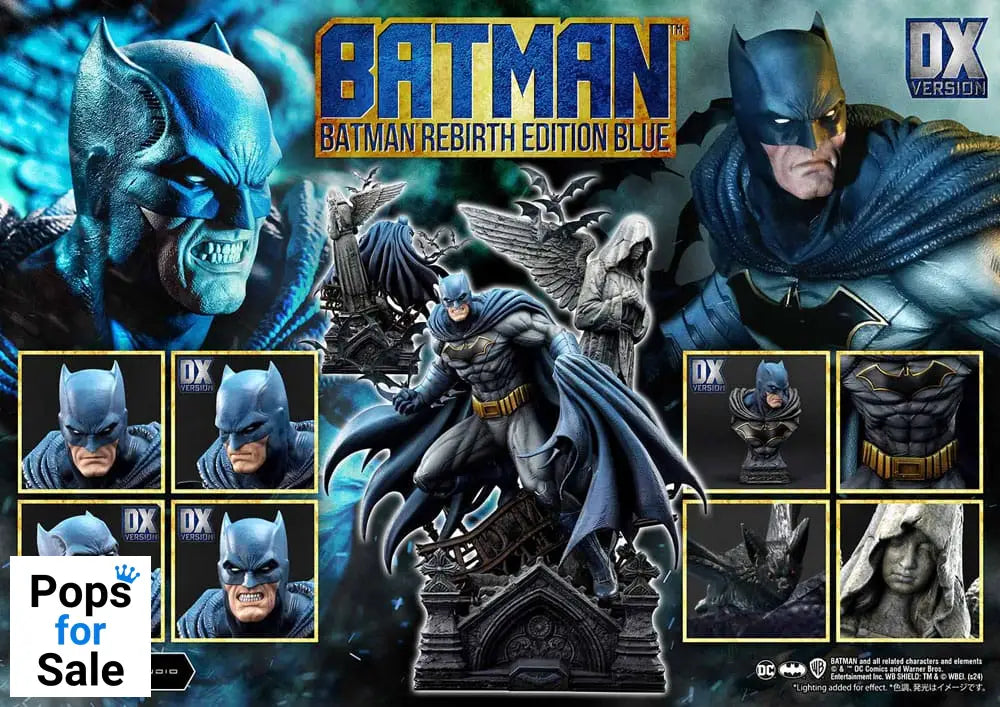 Batman Ultimate Premium Masterline Series Statue 1/4 Batman Rebirth Edition Blue Deluxe Bonus Version 71 cm
