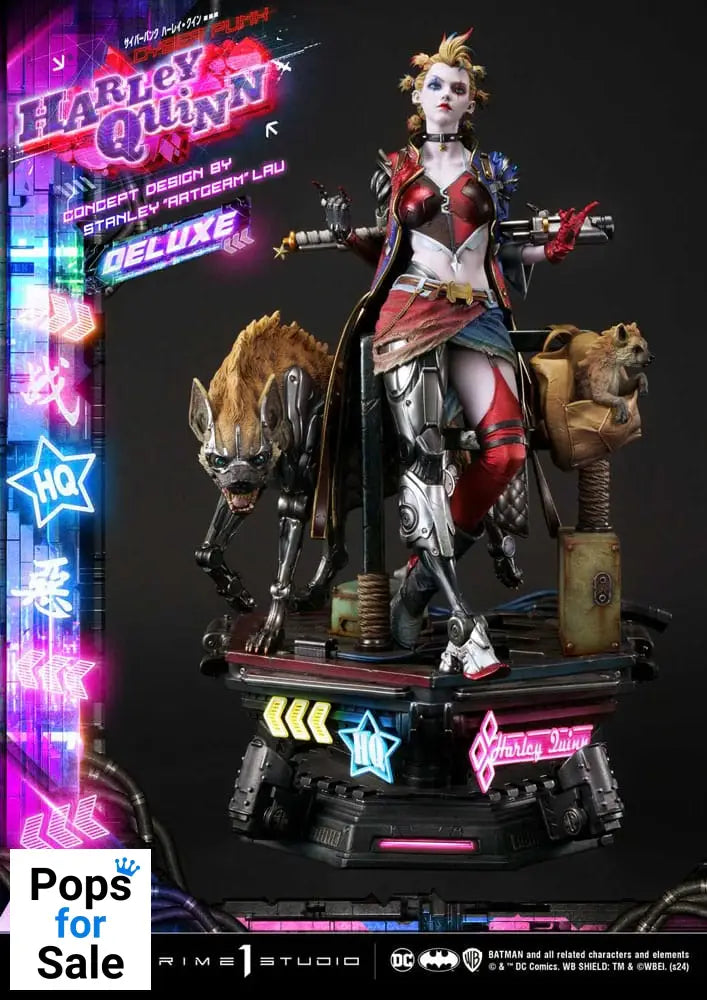 Batman Ultimate Premium Masterline Series Statue Cyberpunk Harley Quinn Deluxe Version 60 cm Statues