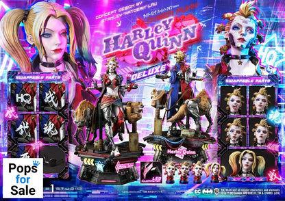 Batman Ultimate Premium Masterline Series Statue Cyberpunk Harley Quinn Deluxe Version 60 cm