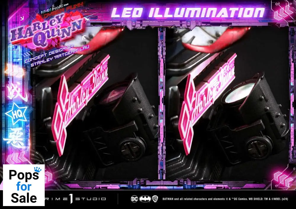 Batman Ultimate Premium Masterline Series Statue Cyberpunk Harley Quinn Deluxe Version 60 cm