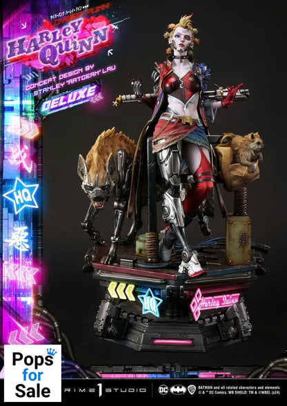 Batman Ultimate Premium Masterline Series Statue Cyberpunk Harley Quinn Deluxe Version 60 cm
