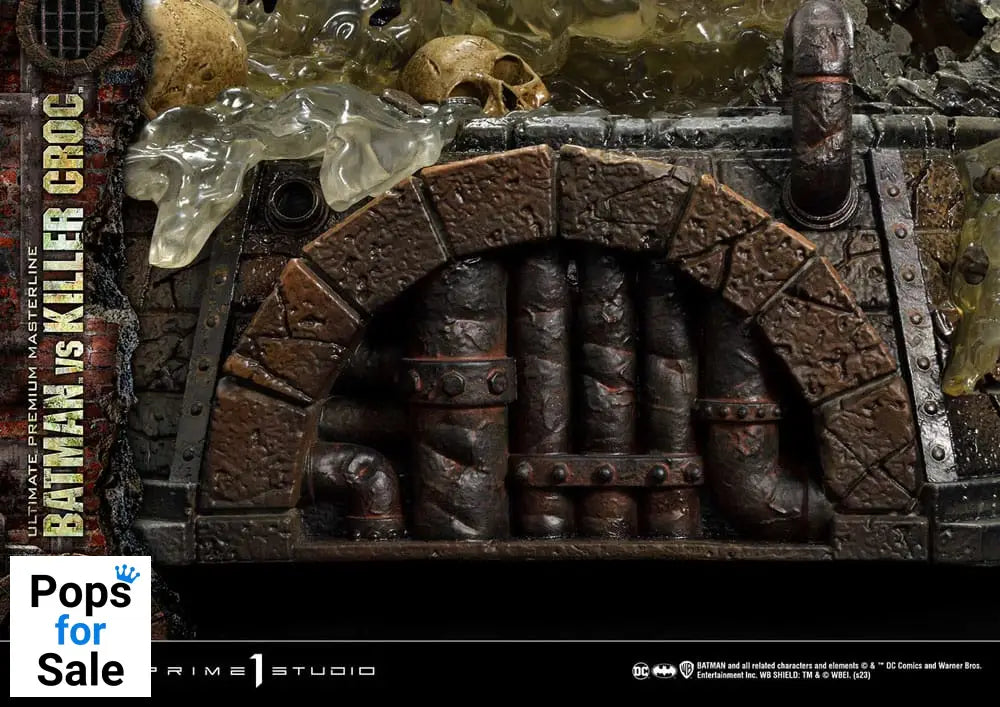 Batman Ultimate Premium Masterline Series Statue Batman Versus Killer Croc 71 cm