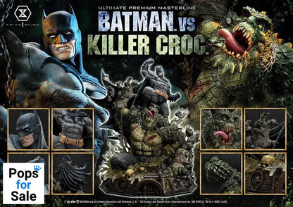 Batman Ultimate Premium Masterline Series Statue Batman Versus Killer Croc 71 cm