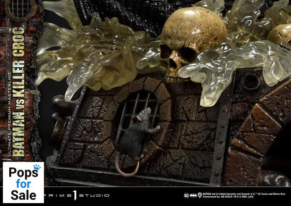 Batman Ultimate Premium Masterline Series Statue Batman Versus Killer Croc 71 cm