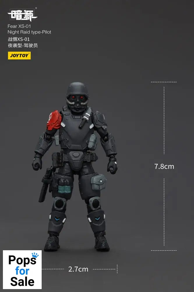 Battle For the Stars Actionfigur Fear XS-01 Night Raid type-Pilot 12 cm